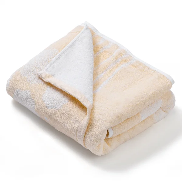 Khăn tắm dệt họa tiết 2 mặt Cotton Animo T2304_HV004 (60x120cm,Vàng nhạt)
