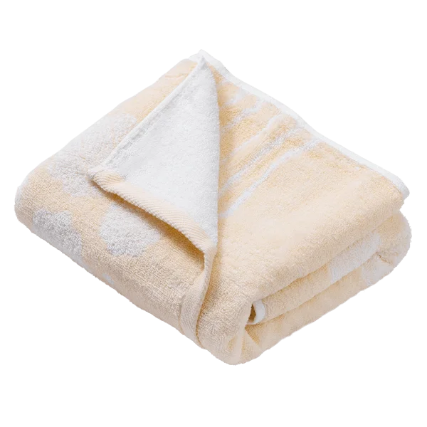 Khăn tắm dệt họa tiết 2 mặt Cotton Animo T2304_HV004 (60x120cm,Vàng nhạt)