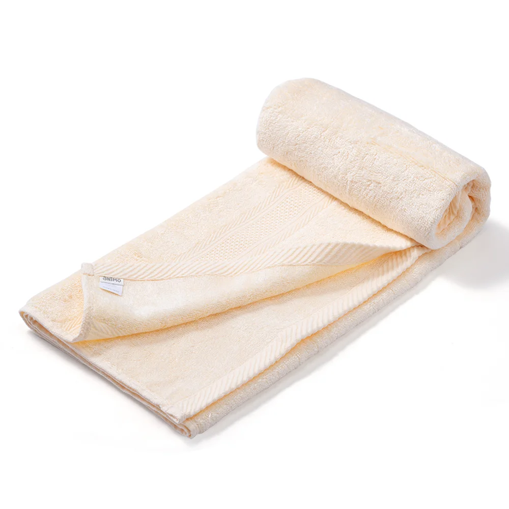 Khăn tắm sợi sồi Modal kháng khuẩn Animo T2304_HV001 (60x120cm,Kem)