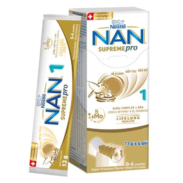 Sữa NAN SUPREME PRO số 1 4x13g (0-6 tháng)