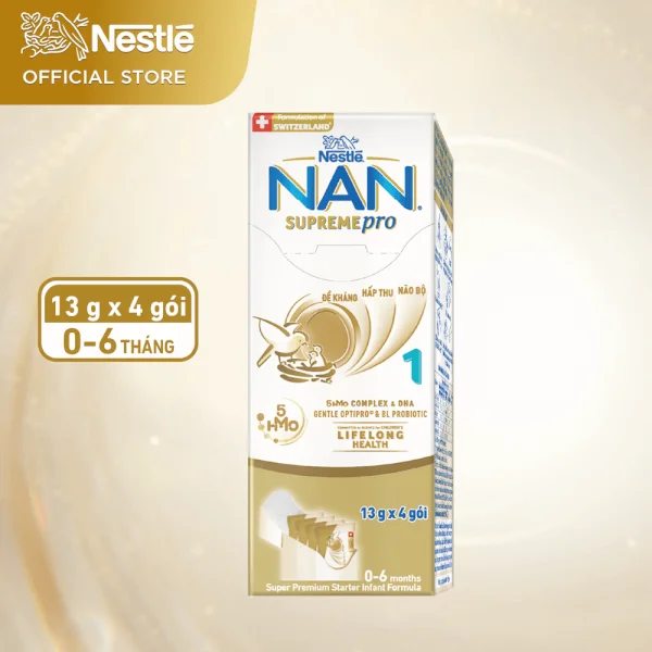 Sữa NAN SUPREME PRO số 1 4x13g (0-6 tháng)