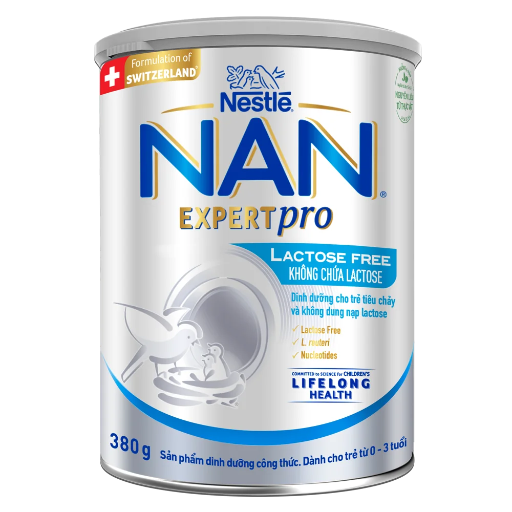 Sản phẩm dinh dưỡng công thức Nestle Nan Expert Pro Lactose Free không chứa lactose 380g (Giao bao bì ngẫu nhiên)