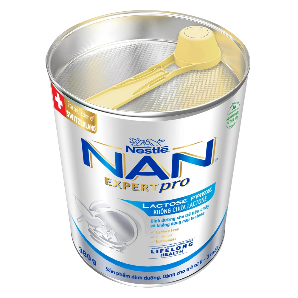 Sản phẩm dinh dưỡng công thức Nestle Nan Expert Pro Lactose Free không chứa lactose 380g (Giao bao bì ngẫu nhiên)