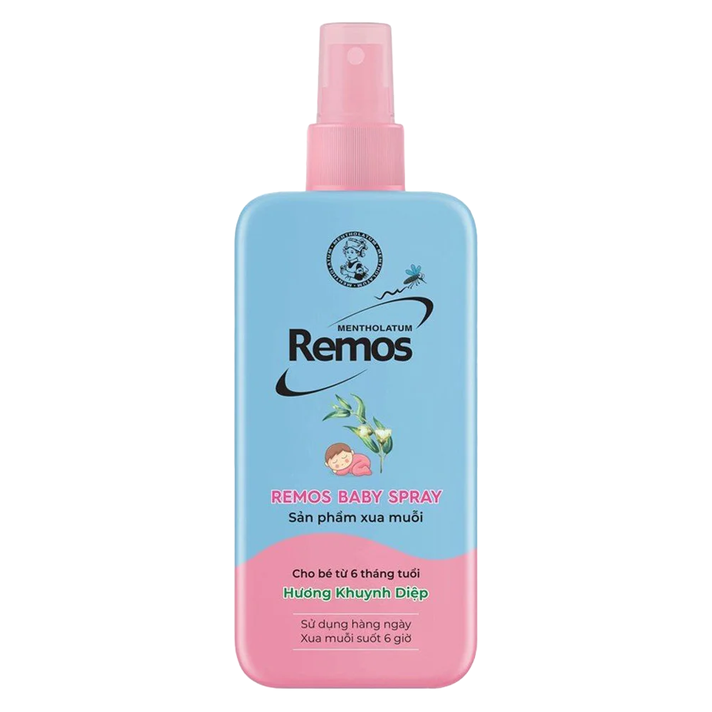 Sản phẩm xua muỗi dạng xịt cho bé từ 6 tháng tuổi (Remos Baby Spray) 70ml