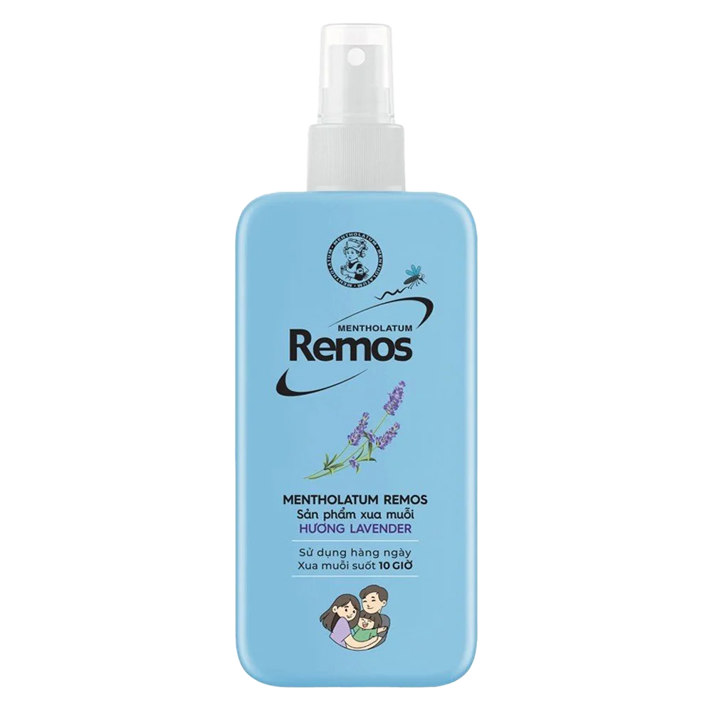 Sản phẩm xua muỗi dạng xịt hương Lavender (Mentholatum Remos) 70ml
