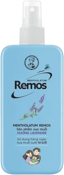 Sản phẩm xua muỗi dạng xịt hương Lavender (Mentholatum Remos) 70ml