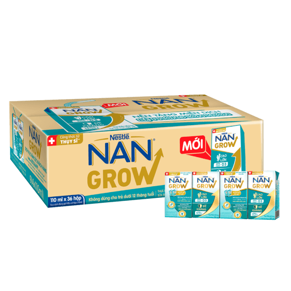 Thùng thực phẩm bổ sung Nestlé NANGROW 9 (4x110ml)