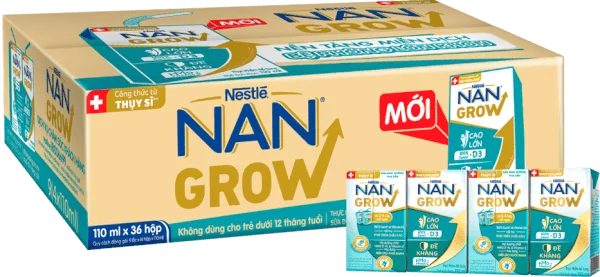 Thùng thực phẩm bổ sung Nestlé NANGROW 9 (4x110ml)