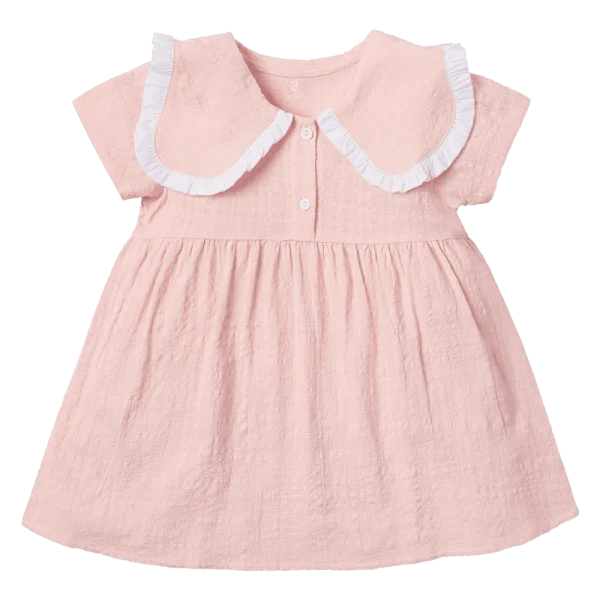 Đầm vải bé gái Animo TX822003 (6M-6Y,Hồng)