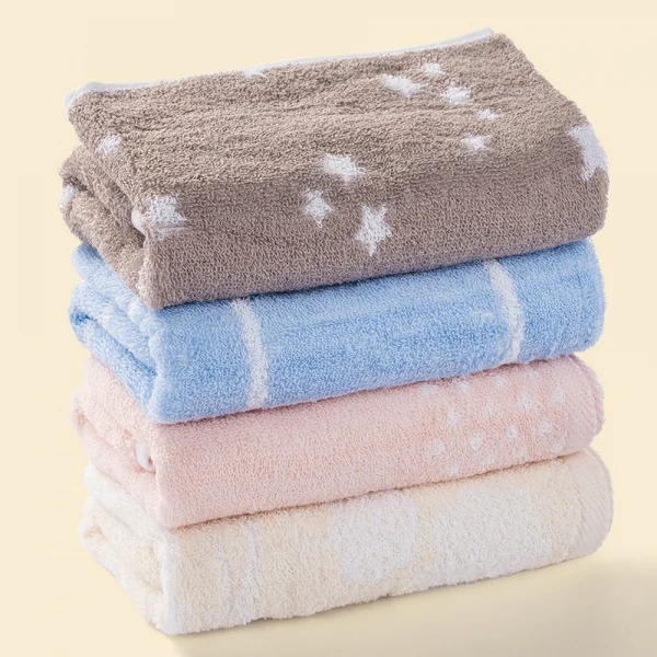 Khăn mặt dệt họa tiết 2 mặt Cotton Animo T2304_HV005 (34x80cm,Vàng nhạt)