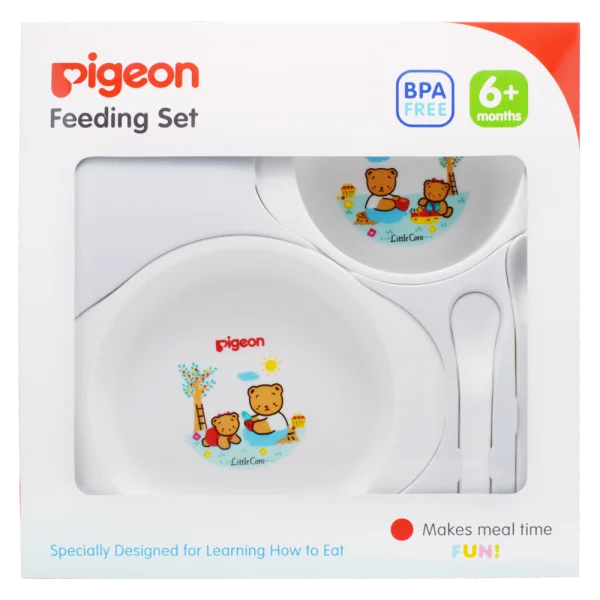 Bộ bát đĩa tập ăn Mini Pigeon