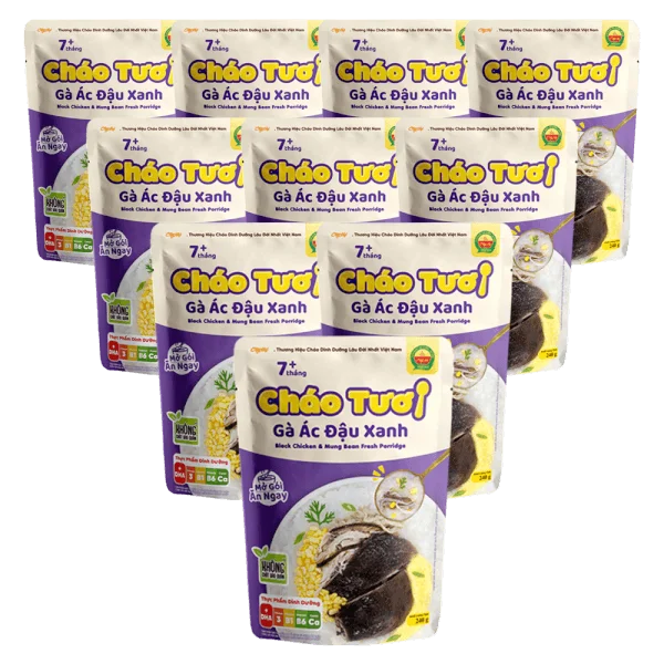 Combo 10 Cháo tươi Cây Thị Gà ác đậu xanh