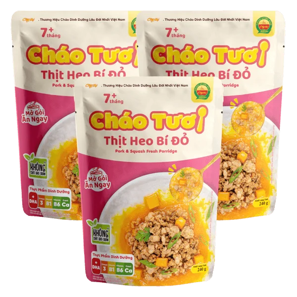 Combo 3 Cháo tươi Cây Thị Thịt heo bí đỏ