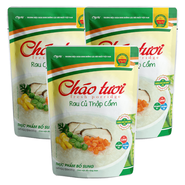 Combo 3 Cháo tươi Cây Thị Rau củ Thập cẩm