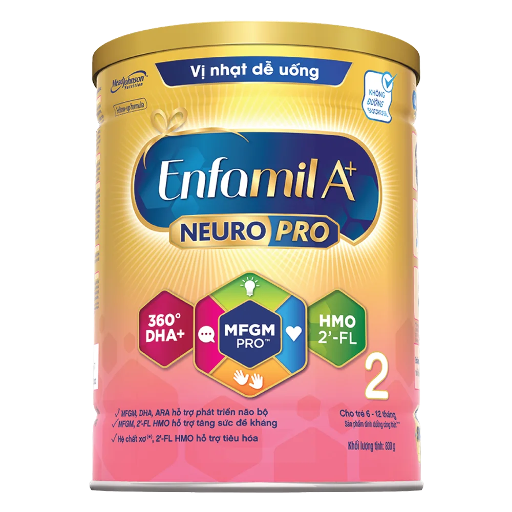 Sữa Enfamil A+ số 2 830g (6-12 tháng) 2Flex