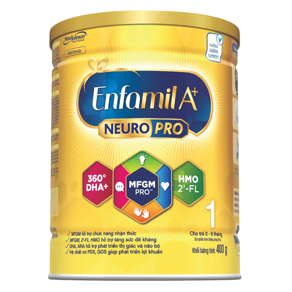 Sữa Enfamil A+ số 1 400g (0-6 tháng) 2Flex