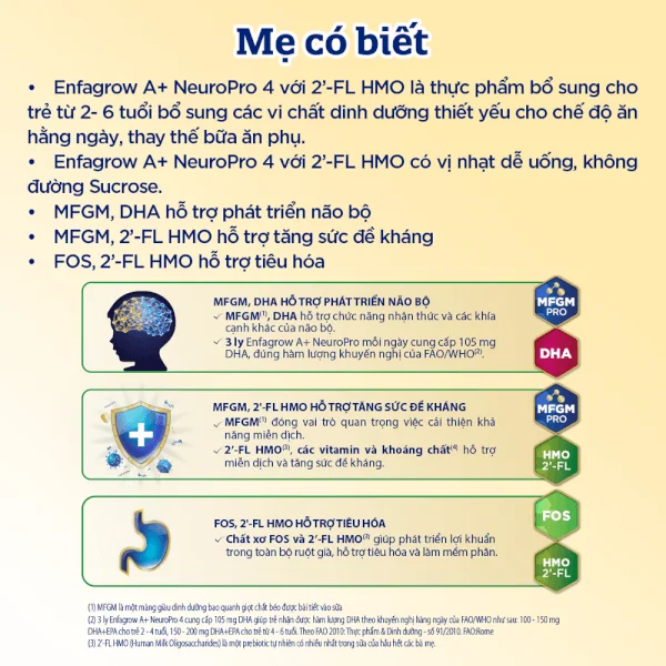 Combo 2 Sữa Enfagrow A+ số 4 1700g (2-6 tuổi) 2Flex