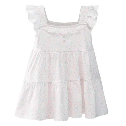 Đầm bé gái_BST hoa nhí Animo G1221005 (6M-3Y,Trắng họa tiết)