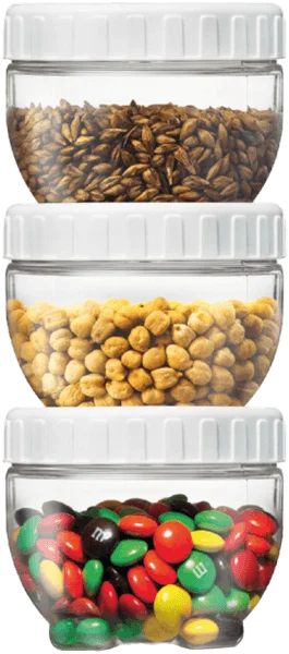 Bộ 3 hộp bảo quản Interlock Lock&Lock (150ml, Màu trắng)