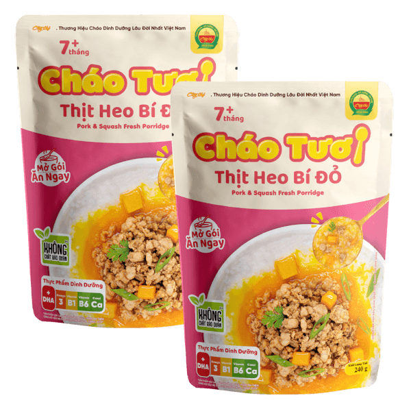 Combo 2 Cháo tươi Cây Thị Thịt heo bí đỏ