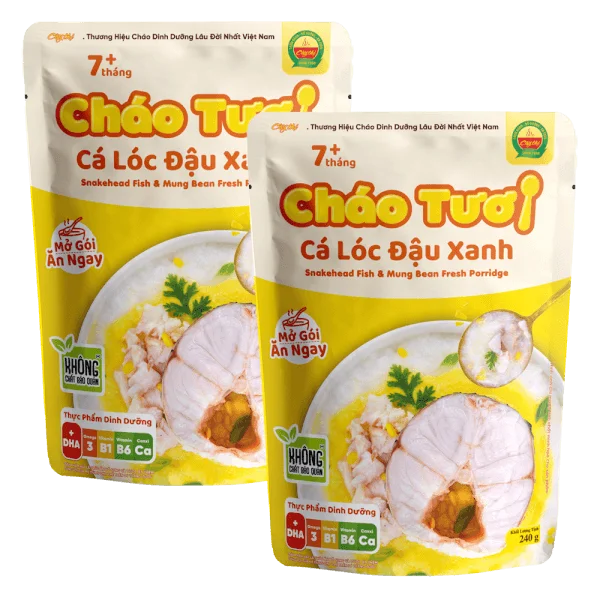 Combo 2 Cháo tươi Cây Thị Cá lóc đậu xanh