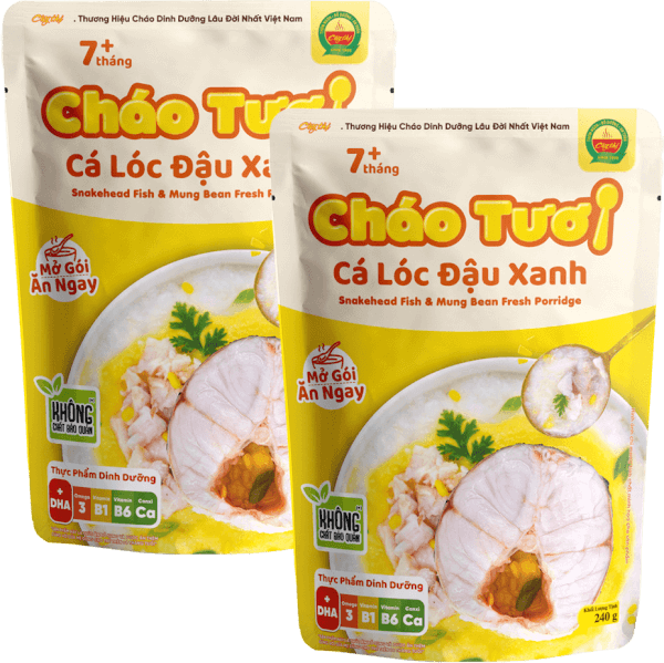 Combo 2 Cháo tươi Cây Thị Cá lóc đậu xanh