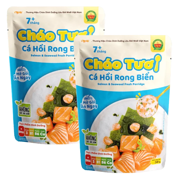 Combo 2 Cháo tươi Cây Thị Cá hồi rong biển
