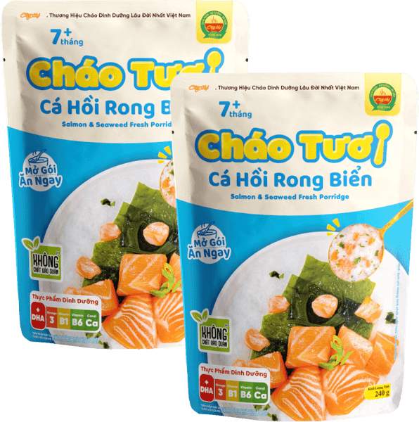 Combo 2 Cháo tươi Cây Thị Cá hồi rong biển
