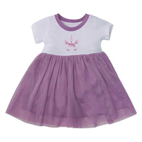 Đầm bé gái Animo G0122007 (6M - 6Y, Trắng)