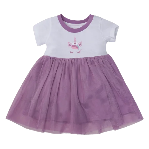 Đầm bé gái Animo G0122007 (6M - 6Y, Trắng)