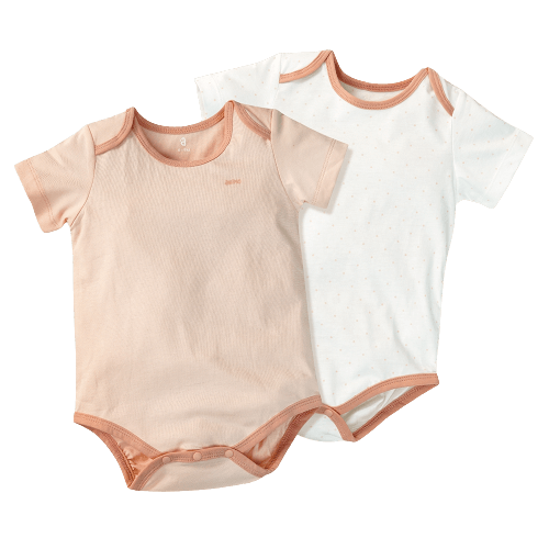 Set 2 Body sơ sinh tam giác TN Animo KV322037 (0-12M,Cam)