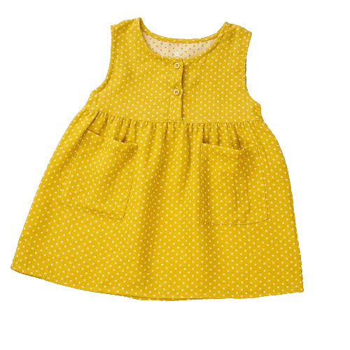 Đầm vải bé gái Animo TX722001(6M-6Y,Vàng)