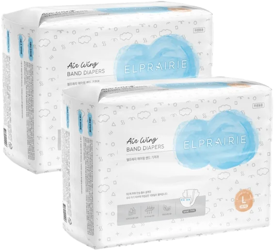 Combo 2 Bỉm tã dán Elprairie AW (L, 10-14kg, 26 miếng)