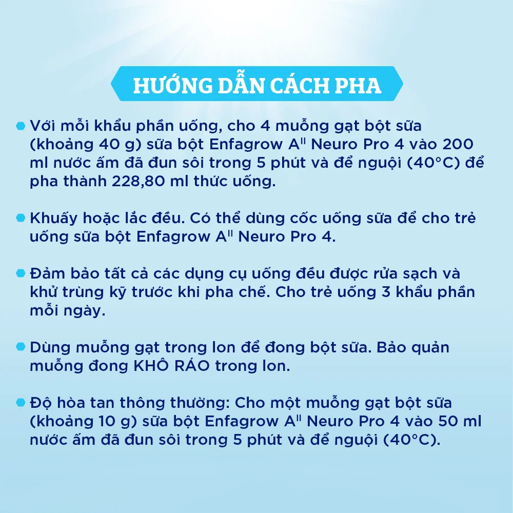 Combo 3 Sữa Enfagrow A2 Neuro Pro số 4 1.7 kg (3 - 6 tuổi)