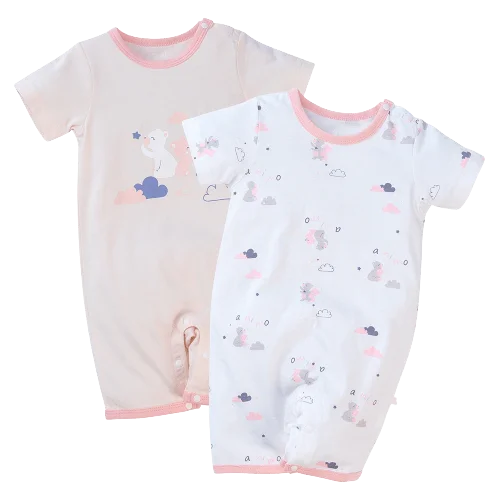 Set 2 body đùi Animo NB522015 (9-12M,hồng-trắng bé gấu)