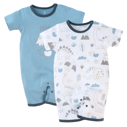Set 2 body đùi Animo NB522016 (3-6M,xanh-trắng khủng long)
