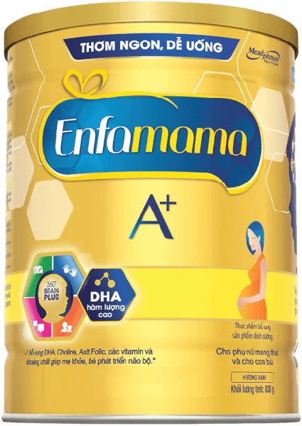 Combo 6 Thực phẩm bổ sung Sản phẩm dinh dưỡng Enfamama A+ hương vani 360° Brain Plus 830G