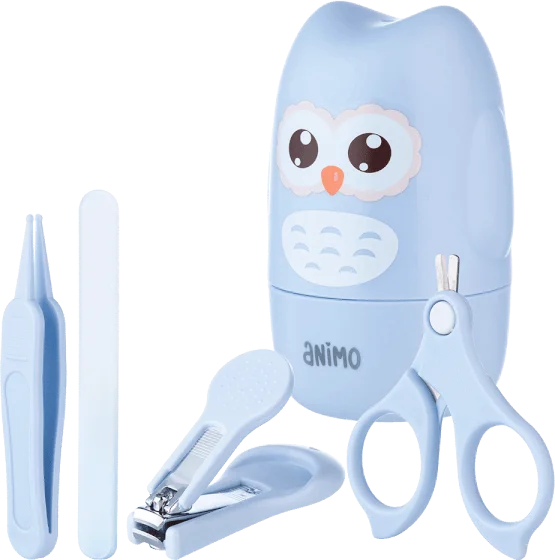 Bộ 4 dụng cụ chăm sóc móng Animo (Cú xanh, GH-JC6602)