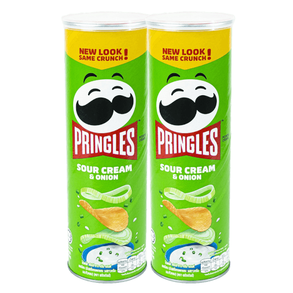 Combo 2 Khoai tây chiên Pringles vị kem và hành 107g