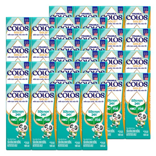 Cmmbo 8 Sữa non Vinamilk ColosGold 180ml (từ 1 tuổi) lốc 4 hộp