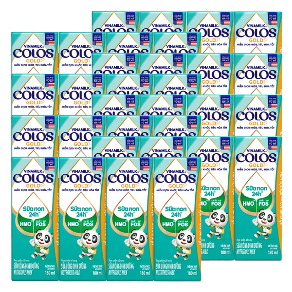 Combo 8 Sữa non Vinamilk ColosGold 180ml (từ 1 tuổi) lốc 4 hộp