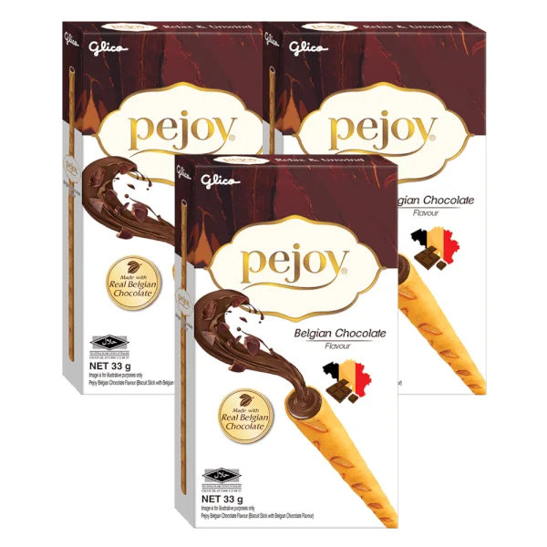 Combo 3 Bánh que Pejoy kem sô cô la Bỉ