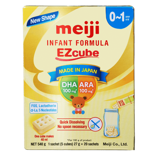 Sữa Meiji thanh Infant Formula Ezcube 540g (0-12 tháng)