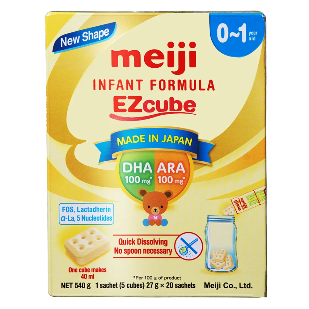 Sữa Meiji thanh Infant Formula Ezcube 540g (0-12 tháng)