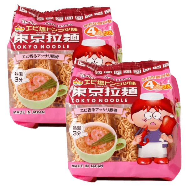 Combo 2 Mỳ ăn liền cho bé Tokyo Noodle Vị Tôm & Thịt Heo