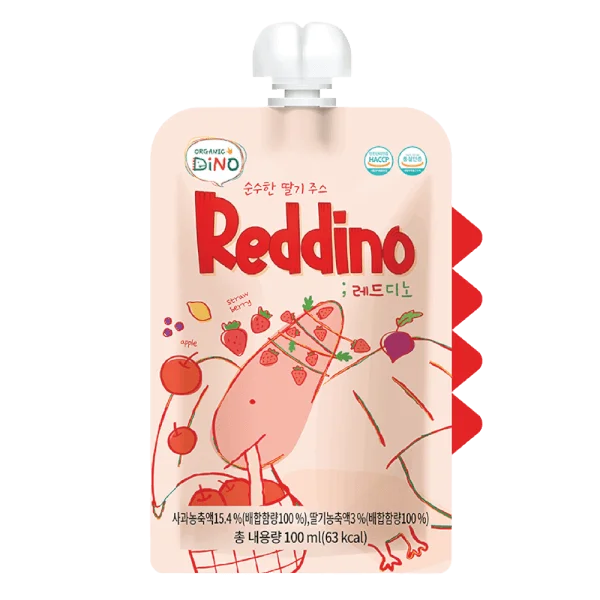 Combo 2 Nước ép trái cây dâu tây tinh khiết Reddino (Pure Strawberry Juice Reddino)