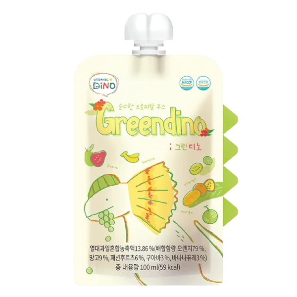Combo 2 Nước ép trái cây nhiệt đới tinh khiết Greendino (Pure Tropical Juice Greendino)