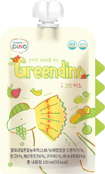 Nước ép trái cây nhiệt đới tinh khiết Greendino (Pure Tropical Juice Greendino)