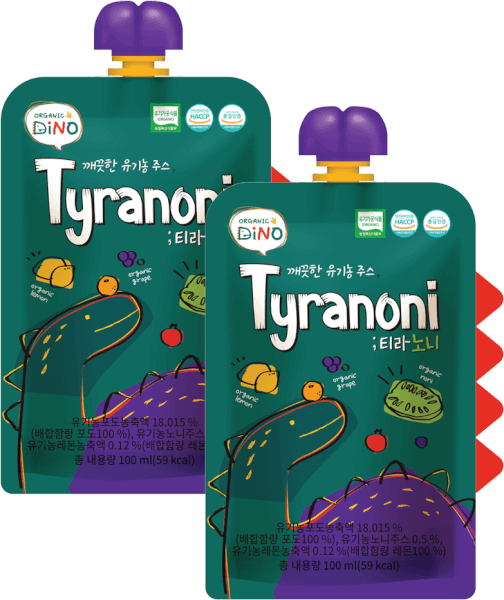 Combo 2 Nước ép trái cây hữu cơ sạch Tyranoni (Clean Organic Juice Tyranoni)