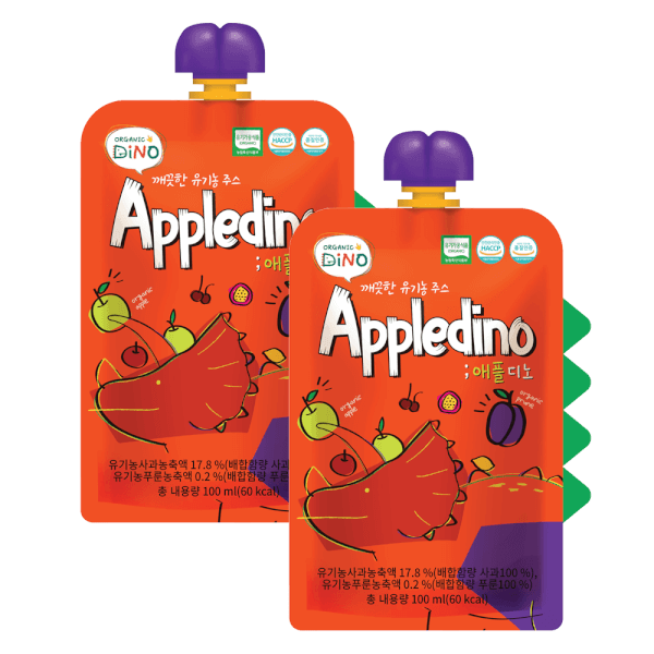 Combo 2 Nước ép trái cây hữu cơ sạch Appledino (Clean Organic Juice Appledino)